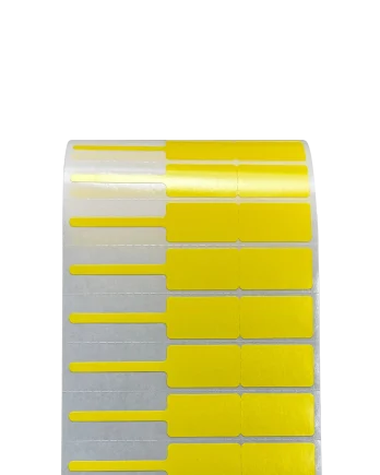 PP Gloss Jewelry Label with Full Red Color 7.5 x 1.3 cm