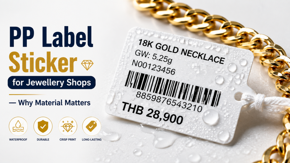PP Label Sticker for Jewellery Shops — Why Material Matters