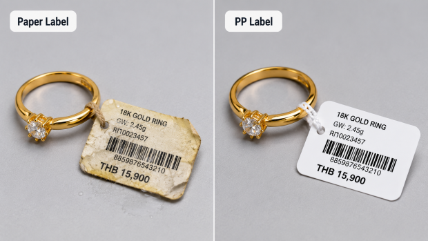 PP Label Sticker for Jewellery Shops — Why Material Matters